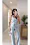 Polian Ice Blue Vest Pants Set - 4