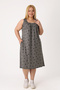 Women's Plus Size Polka Dot Sleeveless Cotton Dress with Pockets - 3