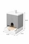 Cotton Swab Organizer Ear Swab Storage Box with Lid Organizer Bathroom Organizer Decorative Cotton Holder - 3