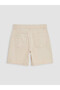 Yellow Regular Fit Women's Jean Shorts - 6