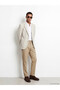 Beige Slim Fit Men's Chino Pants - 2