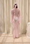 Caroline Lace Pink Long Dress - 5