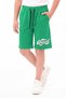 Original Print Detailed Boys' Double Pocket Capri Pants with Elastic Waist