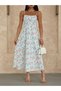 Strappy Floral Print Dress - 4