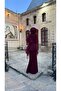 Asian Hijab Tulle Detailed Evening Dress - 7