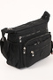 Women's Shoulder Bag Multi-Compartment Water Resistant Daily Crossbody Crinkle Fabric Bag - 7