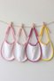 Set of 4 Liquid-Proof Tie-On Baby Girl Bibs, Drool Bibs, Baby Scarves