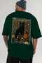 80 Cats for Cat Lovers Printed Green Oversize T-Shirt 100% Cotton Unisex Cat Lover Premium Design - 5