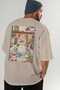 For the Love of Cats 57 Cats Printed Beige Oversize T-Shirt 100% Cotton Unisex Cat Lover Premium Design - 7