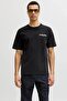 Men's Chest Printed Crew Neck Short Sleeve T-Shirt - Oscar