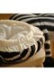 SANDLÖPARE Stool cover, black white/zebra pattern, 38 cm - 4
