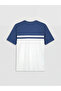 Trendlucky Men's Combed Cotton T-Shirt with Oval Collar and Color Block Design - 6