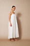 Pleated Maxi Dress Ecru - 2