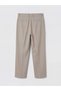 New Season from Güli̇s Gi̇yi̇m Beige Regular Fit Gabardine Men's Pleated Trousers - 7