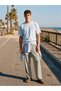 New Season from Güli̇s Gi̇yi̇m Beige Regular Fit Gabardine Men's Pleated Trousers