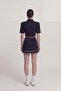 Slit Pocketed Mini Brandi Shorts Skirt Black - 5