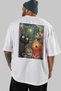 For the Love of Cats 110 Cat Printed White Oversize T-Shirt 100% Cotton Unisex Cat Lover Premium Design - 5