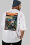 25 Cats for Cat Lovers Printed White Oversize T-Shirt 100% Cotton Unisex Cat Lover Premium Design - 7