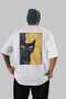 For the Love of Cats 73 Cats Printed White Oversize T-Shirt 100% Cotton Unisex Cat Lover Premium Design - 2