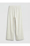 Lcw Kids Gray Linen Blend Girls' Pants and Blouse - 6