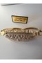 Women's Gold Glitter Star Embossed Mini Shoulder Bag - Stylish Baguette Bag for Daily Use - 3