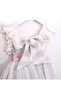 Girl's Dress with Carousel Detail and Back Tie Detail - 3