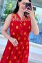 Zero Sleeve Elastic Waist Viscose Dress 6Y271 - 4