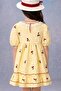 Girl's Cherry Embroidered Lace Collar Brode Dress with Hat - 100% Cotton Lining - 3