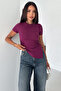 Wine Touch Bodycon Casual T-Shirt - 5