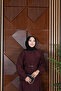 Belted Balloon Sleeve Shirt Collar Dress - 5