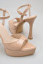 Ten Patent Leather Platform Heeled Evening Dress Shoes with Ankle Strap and High Heels for Special Occasions - 3