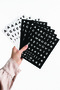 700 Pieces Adhesive Letter Number Symbol Sticker Set - 10 Sheets Black and White School, Notebook and Cabinet Organization Stickers (13.5X19.5 cm) - 2
