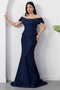 Strapless Neckline Rhinestone Lace Dress Dmn226 - 5