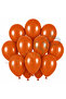 Burnt Orange Color Latex Retro Balloon (30 cm) - 12 Pieces
