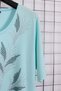 Women's Plus Size Lycra Crew Neck Stone Print Short Sleeve Mom T-Shirt Combed Cotton Blouse - 6