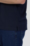 Polo Collar Cotton Pocketless Striped Short Sleeve T-Shirt - 3