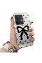 Vivo V60 5g Compatible Silicone Edge Hard Back Case Couple Phone Case with Bow Pattern