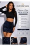 Elite Princess Veloura Premium Sequin Mini Shorts Skirt High Waist Women's Skirt
