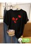 Comfortable Red Printed Premium Oversize T-Shirt