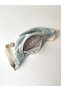 Water Green Velvet Fabric Waist Bag Suitable for Cross-Body Use - 2