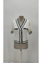 Women's Short Sleeve Front Button Knitwear Blouse - 6
