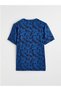 New Season Blue Crew Neck Real Madrid Printed Men's Sports T-Shirt - 3
