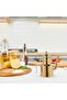 Stainless Steel Oil Dispenser, Bottle for Kitchen, Cooking Oil Container with Lid & Curved Handle, Gold Bottle Pot for Home/Hotel/Restaurant - 2