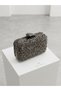70984 Stone-Detail Mini Handbag with Case Stylish Evening Dress Bag for Women - 3