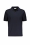 Polo Collar V-Placket T-Shirt Sts1014000005 Navy Blue