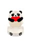 Panda Shape Cat Scratching Board with Sisal Rope & Scratching Pad, Multi-Functional Cat Scratcher with Plush Flannel Base, Climbing & Resting Station (41×33×62 cm)