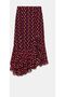 Women's Asymmetrical Polka Dot Midi Skirt - 3