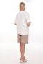 Women's Plus Size Tracksuit Set with Printed Detail Shorts - 4