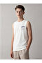 New Season White Crew Neck Printed Boys' Undershirt - 4