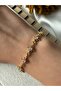 Cm Brand Steel Sun Figured Zircon Stone Bracelet - 2
